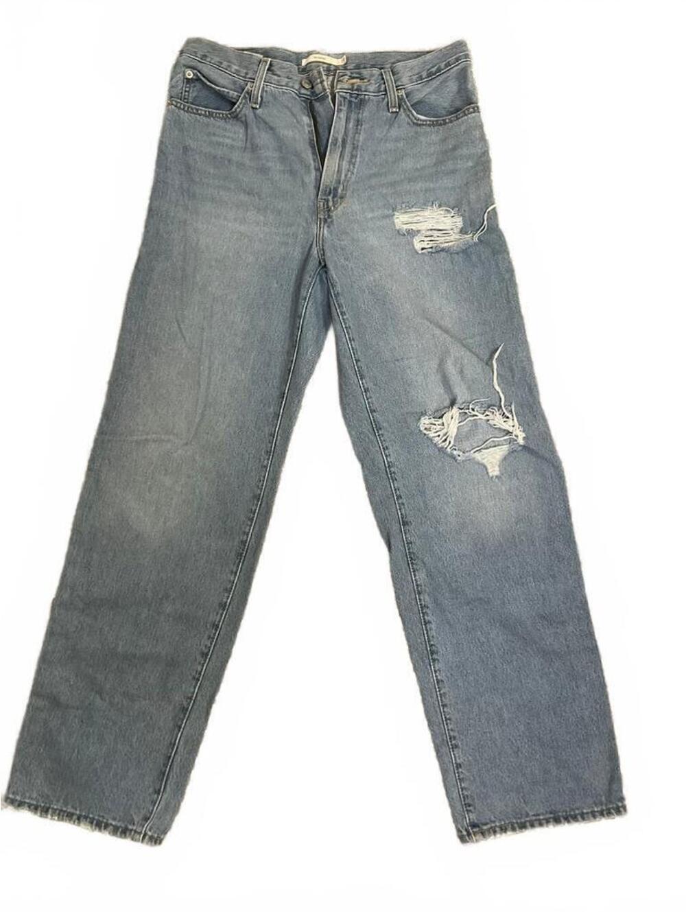 Levi's baggy ripped light wash jeans '94 baggie 29x31